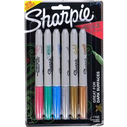 Sharpie Metallic Set set of 6 assorted fine tip