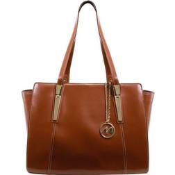 McKlein M Series Aldora Leather Tablet Tote - Brown