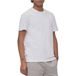 Calvin Klein Smooth Cotton Solid Crewneck T-shirt - Brilliant White