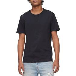 Calvin Klein Smooth Cotton Solid Crewneck T-shirt - Black Beauty