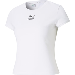 Puma Classics Fitted Tee Women's - White