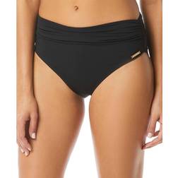 Vince Camuto High-Waisted Bikini Bottoms - Black