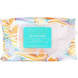 Pacifica Glowing Makeup Removing Wipes 30 Pre-Moistened Towelettes