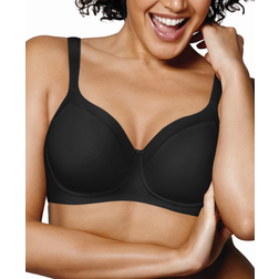 Playtex Women's Secrets Shapes & Supports Balconette Full Figure Wirefree Bra - Black