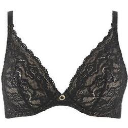 Aubade Rosessence Underwired Triangle Plunge Bra - Black