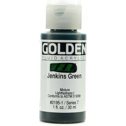 Golden Fluid Acrylics Jenkins green 1 oz