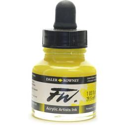 FW Artists' Ink lemon yellow 1 oz