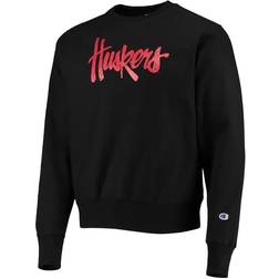 Champion Nebraska Huskers Vault Logo Reverse Weave Pullover Sweatshirt - Black