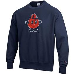 Champion Syracuse Orange Vault Logo Reverse Weave Pullover Sweatshirt - Navy