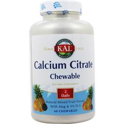 Kal Calcium Citrate Chewable 60 Chewable Tablets