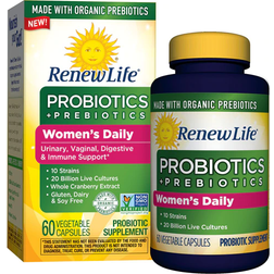 Renew Life Women's Daily Probiotics plus Organic Prebiotics 20 billion CFU 60 Capsules