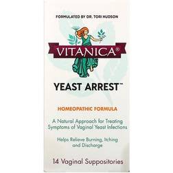 Vitanica Yeast Arrest Homeopathic Formula 14 Suppositories