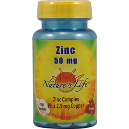 Nature's Life Zinc 50 mg 100 Tablets