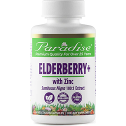 Paradise Herbs Elderberry with Zinc 60 Vegetarian Capsules