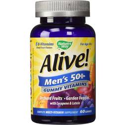 Alive Nature's Way Alive! Men's 50 Gummy Complete Multivitamin Fruit Flavors 60 Gummies