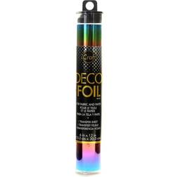 iCraft Deco Foil 6 in. x 12 in. pack of 5 sheets rainbow