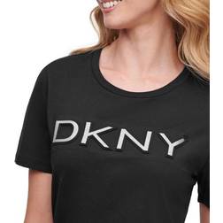 DKNY Glitter Logo T-shirt - Black