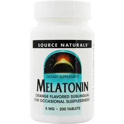 Source Naturals Melatonin Orange 5 mg 200 Lozenges