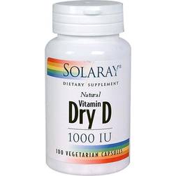 Solaray Dry Form Vitamin D-2 25 mcg 60 VegCaps