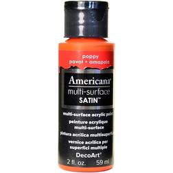 Deco Art Americana Multi-Surface Satin Acrylics 2 oz. poppy