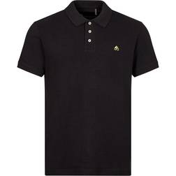 Moose Knuckles Gold Logo Polo Shirt - Black