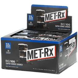 MET Rx BIG 100 Meal Replacement Bar Super Cookie Crunch 9 Bars