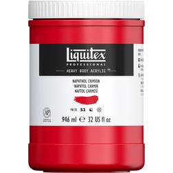 Liquitex Heavy Body Professional Artist Acrylic Colors naphthol crimson 32 oz