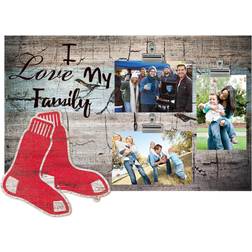 Fan Creations Boston Red Sox I Love My Family Clip Photo Frame