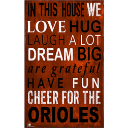 Fan Creations Baltimore Orioles In This House Sign Board