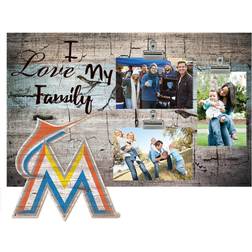 Fan Creations Miami Marlins I Love My Family Clip Photo Frame