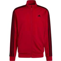 Adidas Essentials Warm-Up 3-Stripes Track Jacket - Scarlet/Black