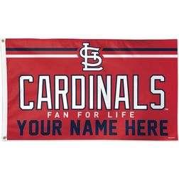 WinCraft St. Louis Cardinals One-Sided Deluxe Personalized Flag