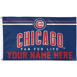 WinCraft Chicago Cubs One-Sided Deluxe Personalized Flag