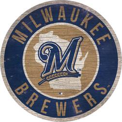 Fan Creations Milwaukee Brewers State Circle Sign