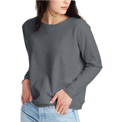 Hanes Women's Comfortsoft Ecosmart Crewneck Sweatshirt - Slate Heather