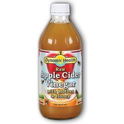 Dynamic Health Dynamic Health Laboratories Dynamic Health Laboratories Organic Raw Apple Cider Vinegar with Mother & Honey 16 fl oz (473 ml)