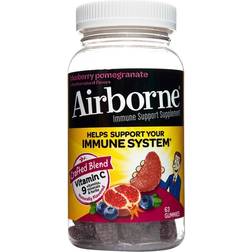 Airborne Immune System Support Supplement Blueberry Pomegranate 63 Gummies