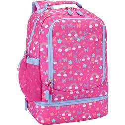 Bentgo Kids Prints 2-in-1 Backpack - Rainbows and Butterflies