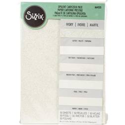 Sizzix Surfacez Opulent Cardstock Pack 8"X11.5" 50/Pkg-Ivory