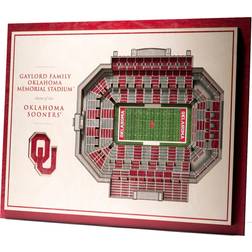 YouTheFan Oklahoma Sooners 3D Wall Art