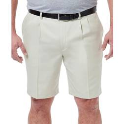 Haggar Big & Tall Cool 18 PRO Classic-Fit Stretch Pleated 9.5" Shorts - String