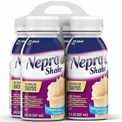 Abbott Nepro Therapeutic Nutrition Shakes Homemade Vanilla 8.0 fl oz x 4 pack