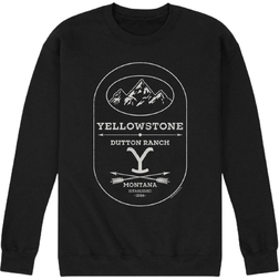 Airwaves Yellowstone Y Logo with Arrows Fleece Sweatshirt - Black