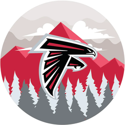 Fan Creations Atlanta Falcons Landscape Circle Sign Board