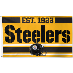 WinCraft Pittsburgh Steelers Established 1 Sided Deluxe Flag