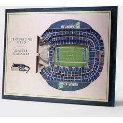 YouTheFan Seattle Seahawks 3D Stadium Wall Art