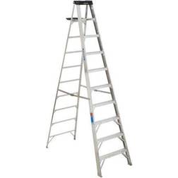 Werner 10 ft. H Aluminum Step Ladder Type IA 300 lb. capacity