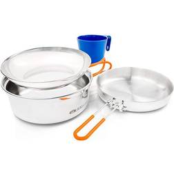 Gsi Outdoors Glacier 1-Person Stainless Mess Kit