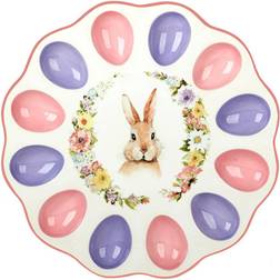 Certified International Easter Garden 3D Deviled Serving Dish 31.115cm