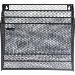 Mesh Wall-Mounted File Holder with 3-Tiers